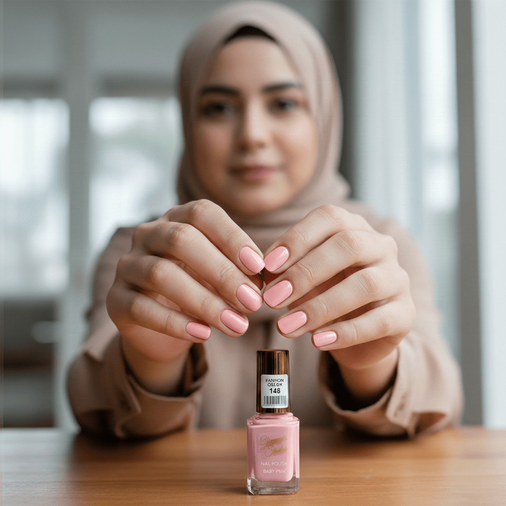 Glamour Studio Professional Nail Polish | Shade 148 Baby Pink Fashion Color | Nikhaar International Store - Image 2