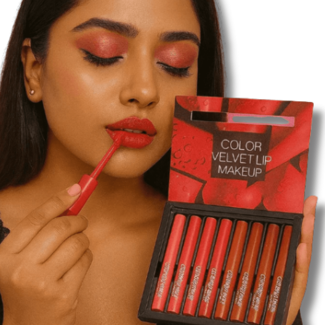 2-in-1 Matte Lipstick & Lip Liner Set – Waterproof, Long-Lasting Makeup Lip liner Pen Set for Women - Hang fang | Nikhaar International Store - Image 3