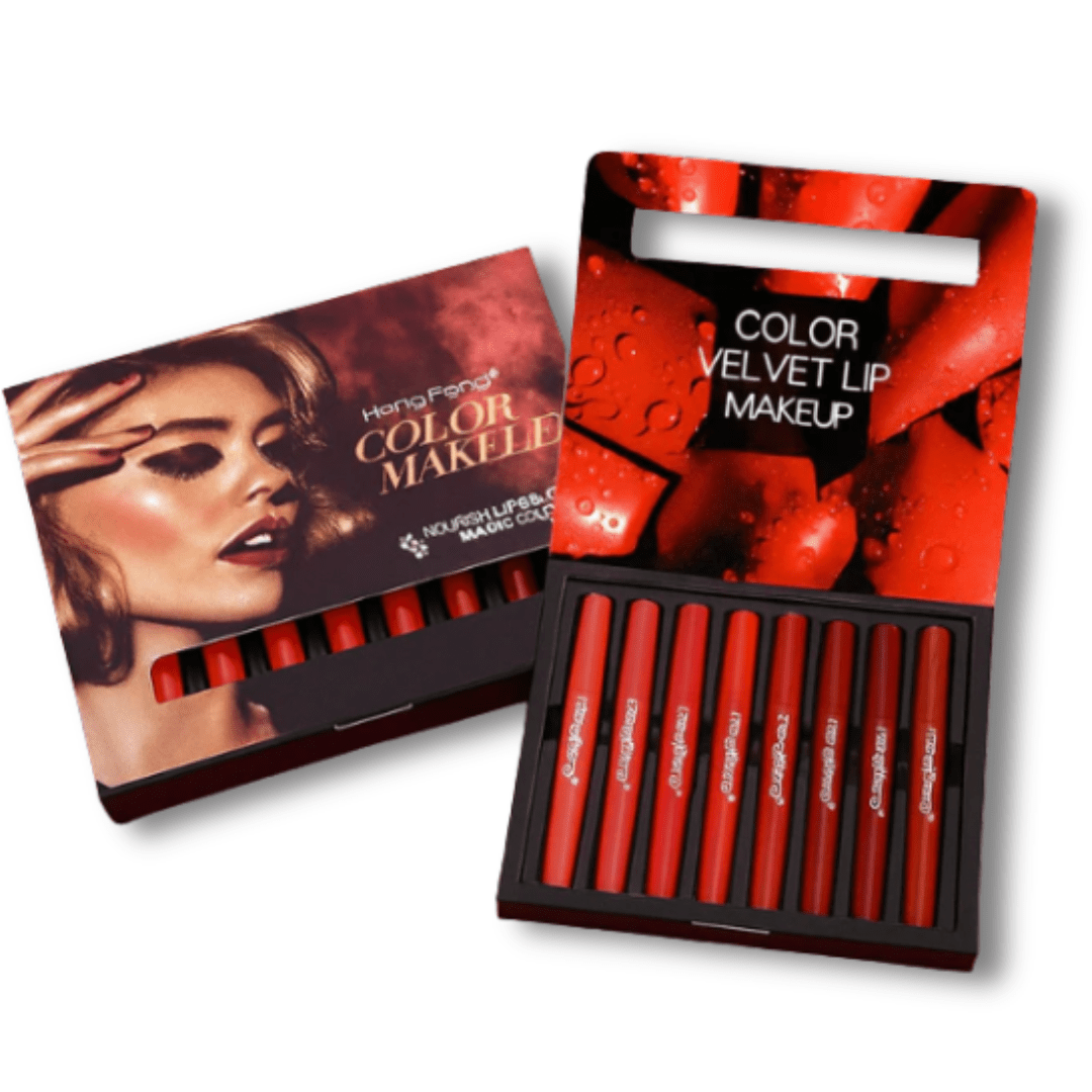 2-in-1 Matte Lipstick & Lip Liner Set – Waterproof, Long-Lasting Makeup Lip liner Pen Set for Women - Hang fang | Nikhaar International Store