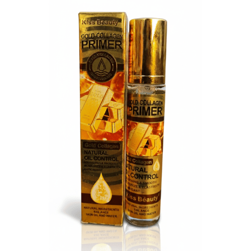 Kiss Beauty Gold Collagen Primer – 24K Gold Luxury Base for Long-Lasting Glow | Nikhaar International Store - Image 3