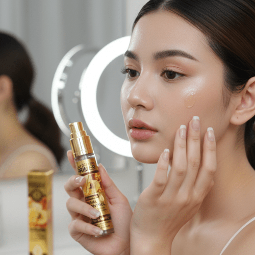 Kiss Beauty Gold Collagen Primer – 24K Gold Luxury Base for Long-Lasting Glow | Nikhaar International Store - Image 2